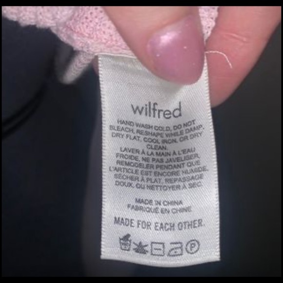 Aritzia Wilfred baby pink crop cardigan - Picture 4 of 4